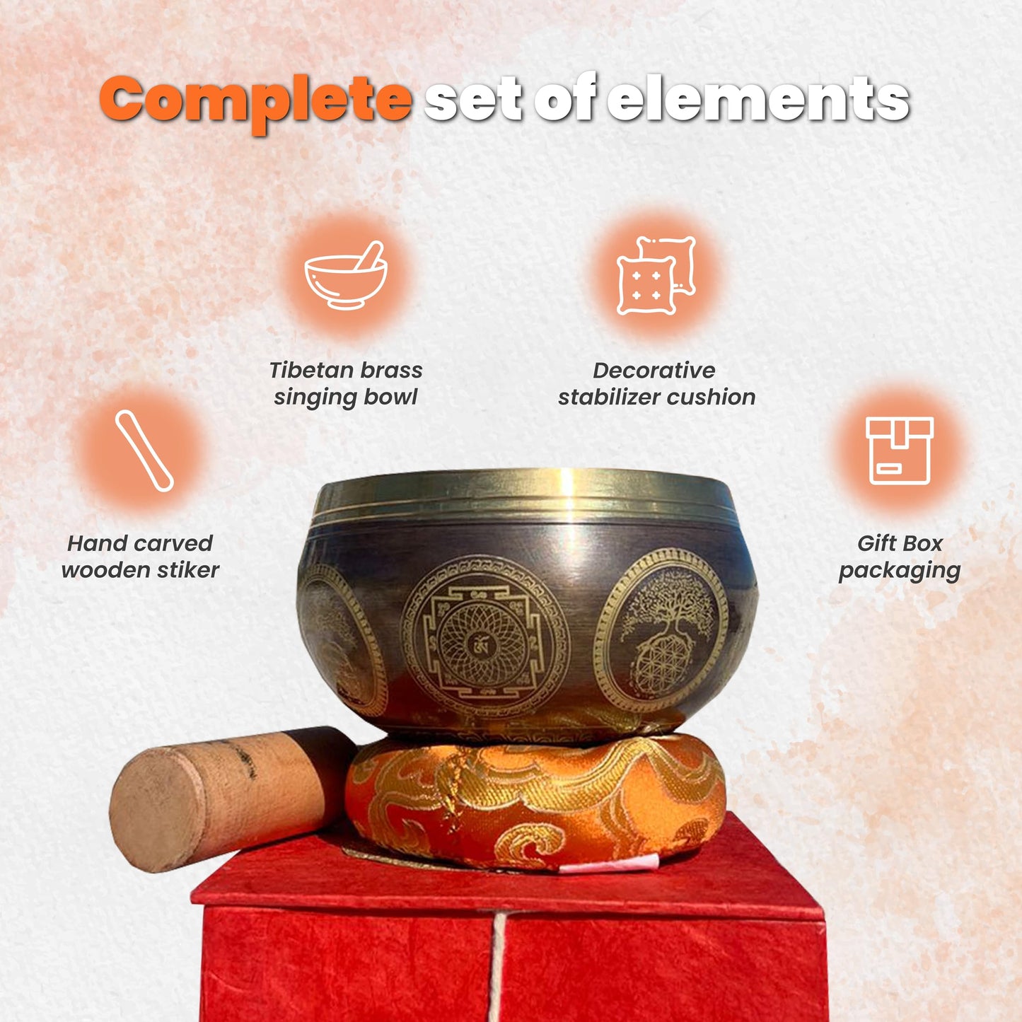 Tibetan Singing Bowl; Cuenco Tibetano; Cuencos Tibetanos Originales; Tibetan Bowl; Meditation Bowls for Relaxation; Meditation Sound Bowls for Yoga; Chakra Gifts