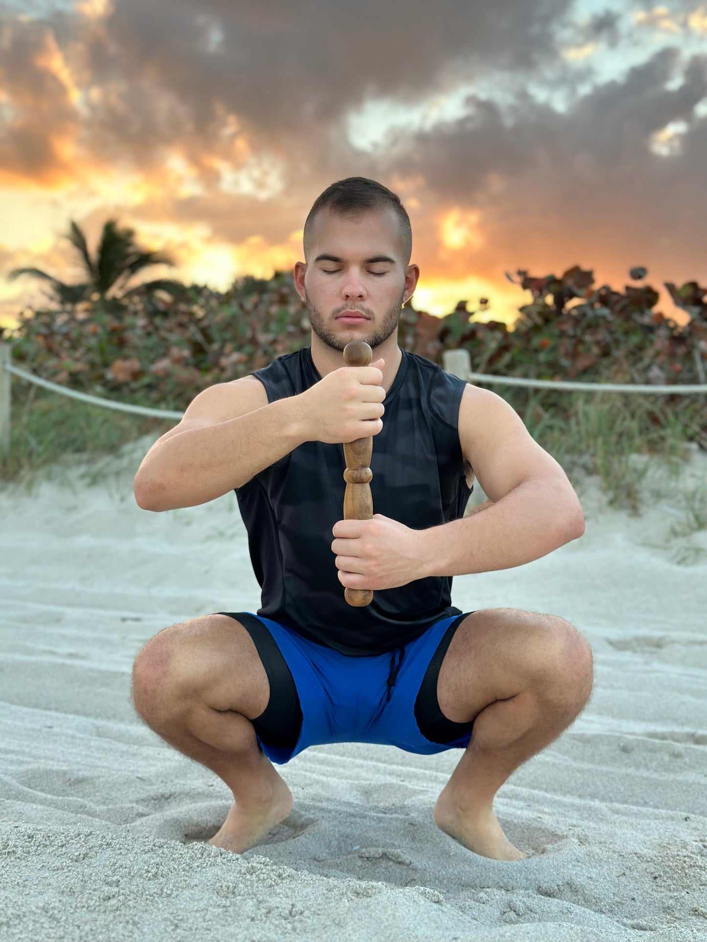 Handcrafted wooden Tai Chi stick – enhance posture, chi flow, and body awareness.