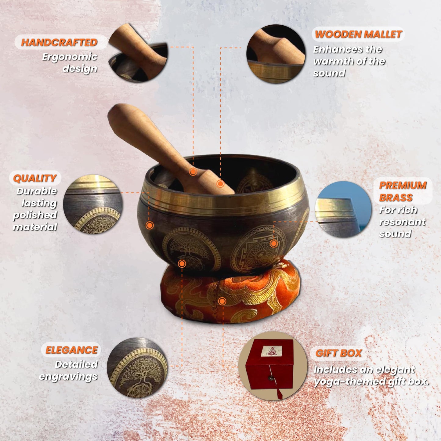 Tibetan Singing Bowl; Cuenco Tibetano; Cuencos Tibetanos Originales; Tibetan Bowl; Meditation Bowls for Relaxation; Meditation Sound Bowls for Yoga; Chakra Gifts
